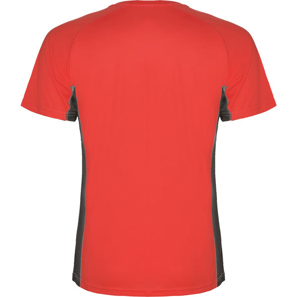 Tricou SHANGHAI rosu/plumb inchis - spate