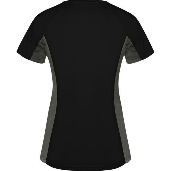 Tricou SHANGHAI WOMAN negru/plumb inchis - spate