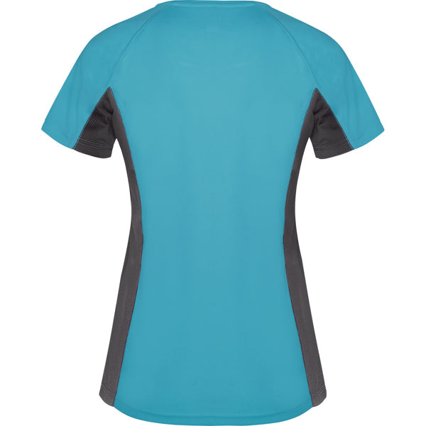 Tricou SHANGHAI WOMAN turcoaz/plumb inchis - spate