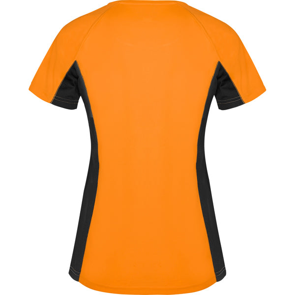 Tricou SHANGHAI WOMAN portocaliu fluor/negru - spate