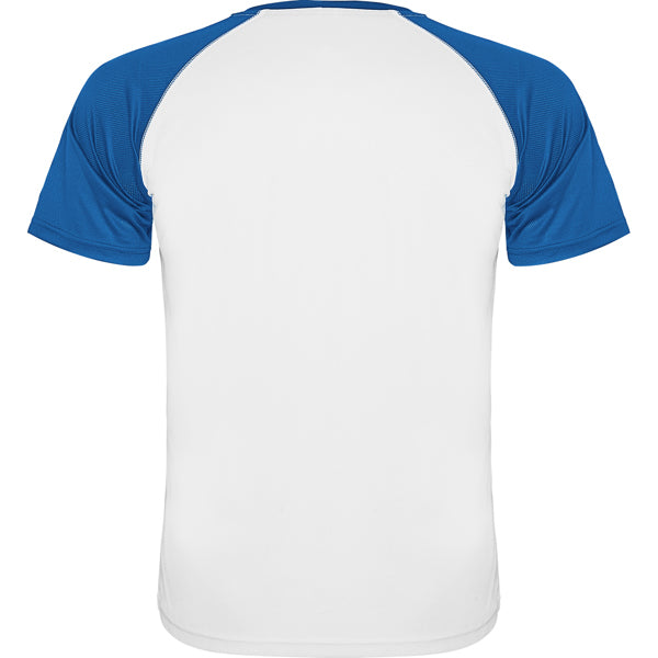 Tricou INDIANAPOLIS alb/albastru royal - spate