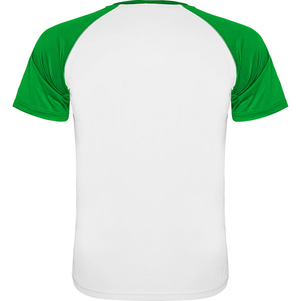 Tricou INDIANAPOLIS alb/verde tei - spate