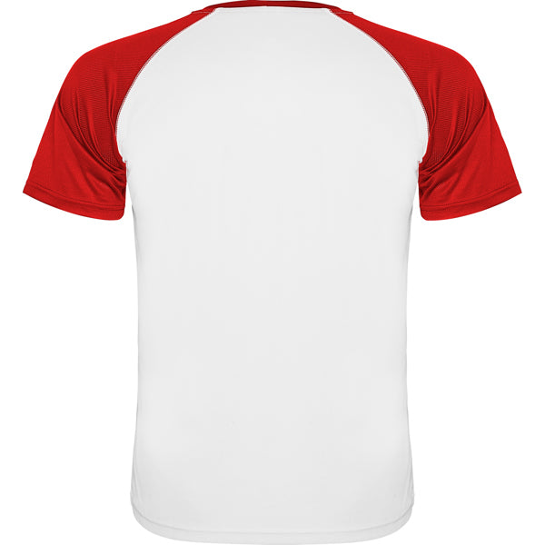 Tricou INDIANAPOLIS alb/rosu - spate
