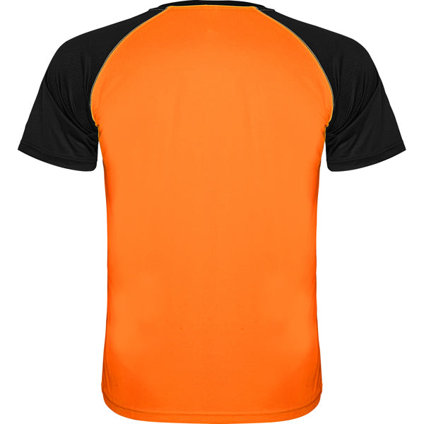 Tricou INDIANAPOLIS portocaliu fluor/negru - spate