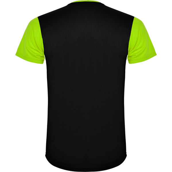 Tricou DETROIT lime punch/negru - spate