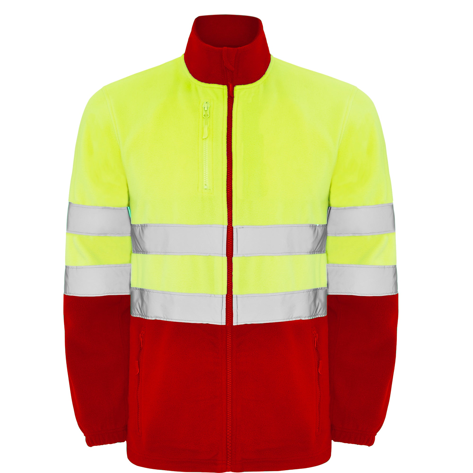 Jacheta fleece reflectorizanta cu fermoar ALTAIR